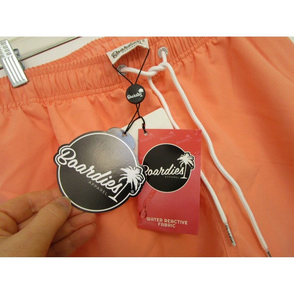 BOARDIES Apparel - Men Swim Shorts Size Small - Coral/Orange Color - New W/Tags - Picture 7 of 16